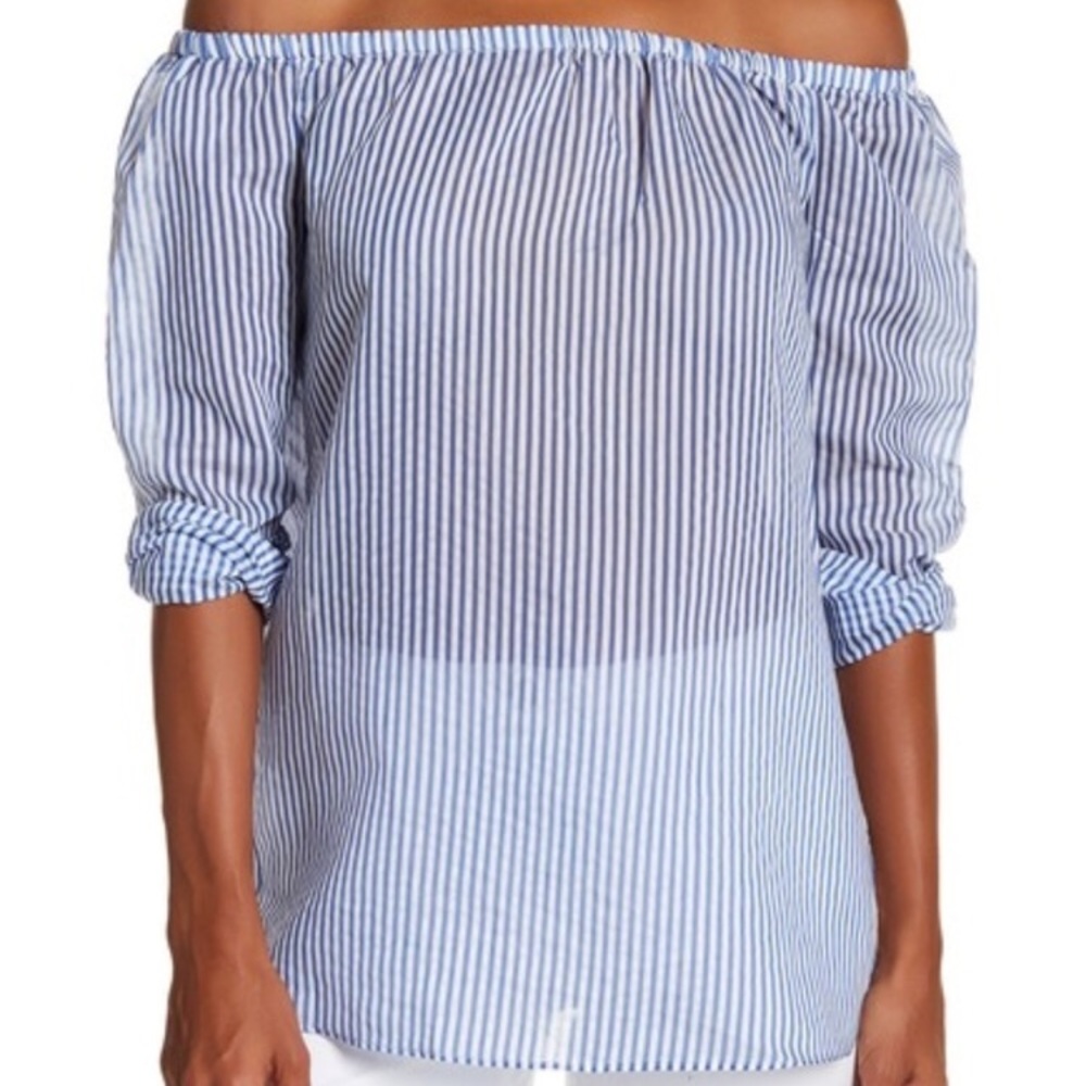 Bcbgeneration Off-Shoulder Slit-Back Top - image 1